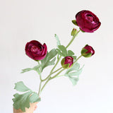 Load image into Gallery viewer, Artificial Ranunculus Flower with Foliage
