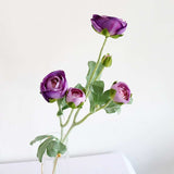 Load image into Gallery viewer, Artificial Ranunculus Flower with Foliage