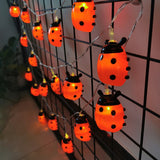 Load image into Gallery viewer, Battery Powered Ladybugs LED String Fairy Lights