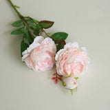 Load image into Gallery viewer, Artificial 3 Heads Peony Branch Silk Flower