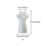 Load image into Gallery viewer, Cat Claw Ceramic Decorative Flower Vase