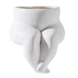 Load image into Gallery viewer, Ceramic Leg Vase Cute Body Art Flower Pot