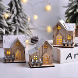 Load image into Gallery viewer, Christmas Wood Village LED Luminous House