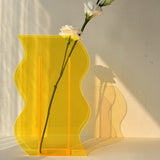 Load image into Gallery viewer, Colored  Acrylic Transparent Art Vase Modern Home Decoration