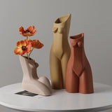 Load image into Gallery viewer, Ceramic Female Body Ceramic Vase Flower Arrangement Container