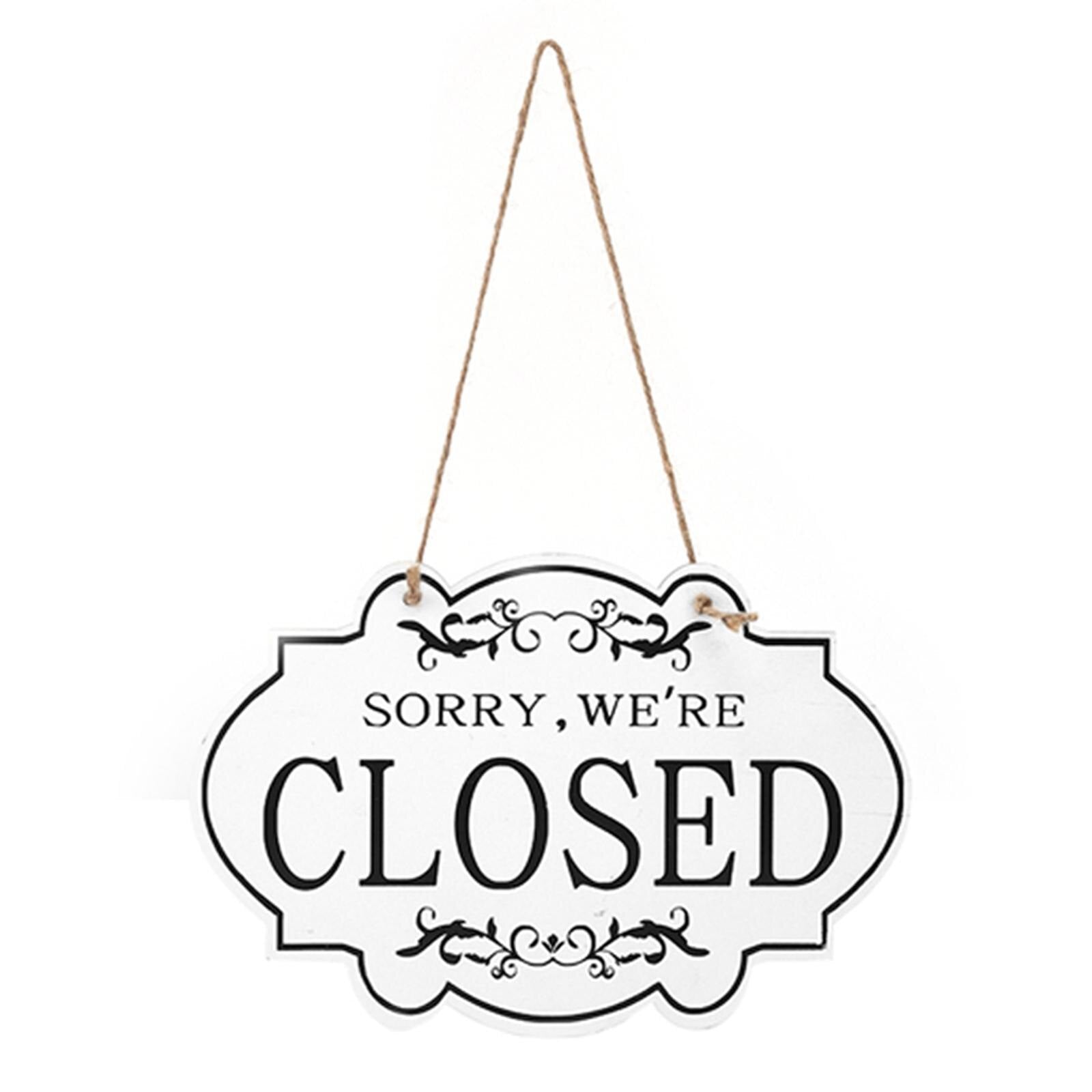 Two Sided Reversible Open Closed Business Sign – Floral Supplies Store