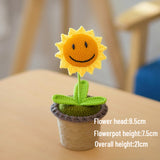 Load image into Gallery viewer, Finished Crochet Potted Sunflower Bonsai Artificial Flower Office Home Decor