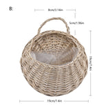 Load image into Gallery viewer, Wall Hanging Wicker Rattam Basket Vase