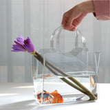 Load image into Gallery viewer, Hand Bag Transparent Acrylic Vase