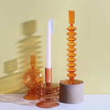 Load image into Gallery viewer, Glass Candle Holders Room Modern Home Decor