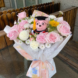 Load image into Gallery viewer, Graduation Season Stuffed Bear Gift Toy Flower Bouquet Decoration