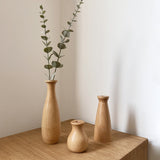Load image into Gallery viewer, Minimalist Slim Tall Wooden Vase for Pampas Grass Dried Flowers