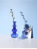 Load image into Gallery viewer, Transparent Colored Glass Vase for Hydroponic Plants Fresh Flower