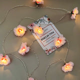 Load image into Gallery viewer, 10LED Pink Flower Rose Vine String Lights 4.9FT