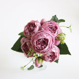 Load image into Gallery viewer, Artificial Peony Bouquet Fake Peony Flowers