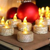 Load image into Gallery viewer, Glitter Powder LED Candles Pack 6