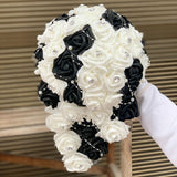 Load image into Gallery viewer, Artificial Rose Wedding Bouquet Bride Cascading Bouquet