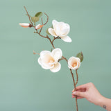 Load image into Gallery viewer, Artificial Magnolia Flower Long Branch Fake Plant