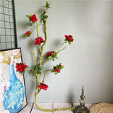 Load image into Gallery viewer, Long Artificial Flowers with Fake Leaves Branch