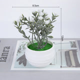 Load image into Gallery viewer, Artificial Green Plants Small Bonsai Pot