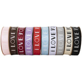 Load image into Gallery viewer, I LOVE YOU Polyester Satin Ribbon (25mmx50Yd)