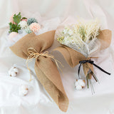 Load image into Gallery viewer, Natural Jute-Burlap fabric wraps for bouquet
