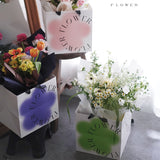 Load image into Gallery viewer, Set of 6 Square Gift Bouquet Bags with Handle
