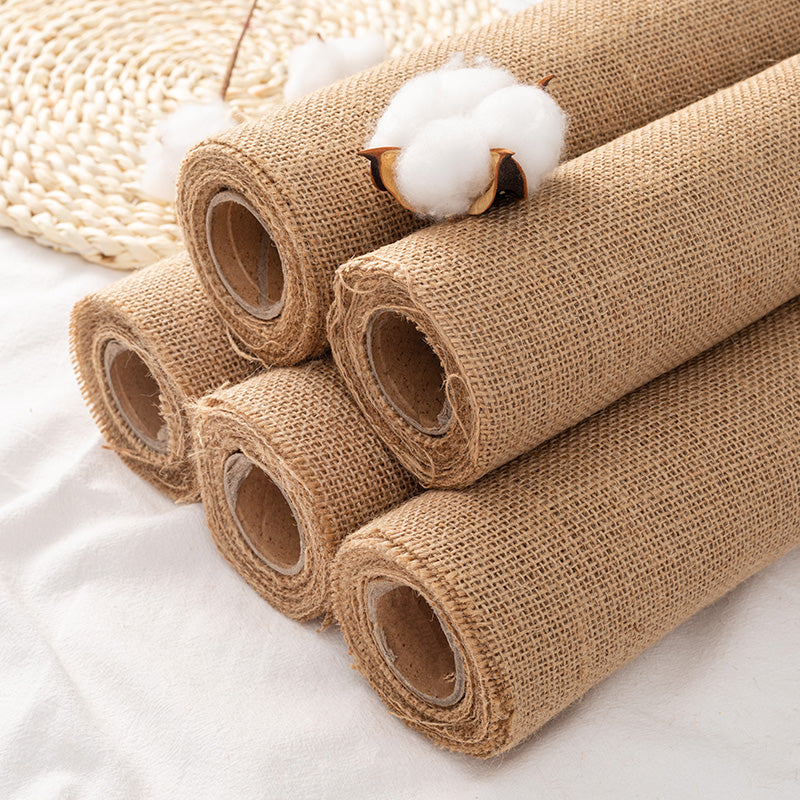 Natural Jute Burlap Fabric Roll for Bouquet Wrapping – Floral Supplies Store