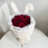 Load image into Gallery viewer, Plush Rabbit Ear with Pearls for Flower Packaging