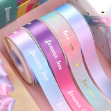 Load image into Gallery viewer, Gradient Color Valentine&#39;s Day Flower Gift Wrapping Ribbon 4.0cmx22m