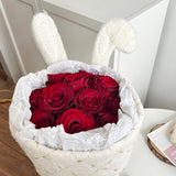 Load image into Gallery viewer, Plush Rabbit Ear with Pearls for Flower Packaging