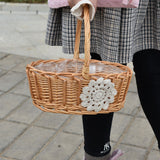 Load image into Gallery viewer, Vintage Wicker Basket Gift Flower Arranging Basket