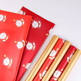 Load image into Gallery viewer, Set of 20 Lucky Fortune Cat Flowers Gift Basket Wrapping Paper