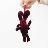 Load image into Gallery viewer, Velvet Bunny Stuffed Plush Toy Keychain Pendant