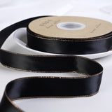 Load image into Gallery viewer, Double-sided Satin Ribbon with Rose Gold Edge (25mmx25Yd)