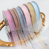 Load image into Gallery viewer, Love You Three Thousand Times Organza Ribbon (25mmx30Yd)