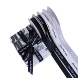 Load image into Gallery viewer, Just For You Black White Grosgrain Ribbon (20mmx10Yd)