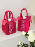 Load image into Gallery viewer, Pink Non-Woven Party Bags Gift Bags with Handles Pack 10