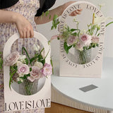 Load image into Gallery viewer, Set of 10 Gift Box Kraft Shopping Bags for Flower Shop Bouquet Delivery