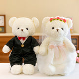 Load image into Gallery viewer, Bride and Groom Plush Teddy Bear Wedding Decoration Dolls