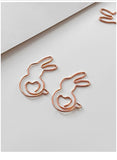 Load image into Gallery viewer, Crown Bunny Heart Shape Cute Paper Clips
