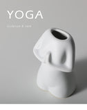 Load image into Gallery viewer, Yoga Gesture Women Body Porcelain Flower Vase