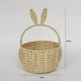 Load image into Gallery viewer, Rattan Rabbit Basket for Flower Arrangement