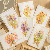 Load image into Gallery viewer, Mother&#39;s Day Dried Flowers Greeting Card with Envelope Pack 6