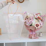 Load image into Gallery viewer, Large Trapezoidal Bag with Border for Bouquet Packaging Pack 10