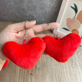 Load image into Gallery viewer, Set of 20 Red Heart Plush Keychain Party Favor Gift Idea