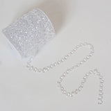 Load image into Gallery viewer, Pearl Crystal Beaded Chain Ribbon for Bouquets Gift Wrapping