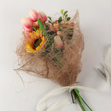 Load image into Gallery viewer, Natural Hemp Fibre Paper for Bouquets Wrapping Pack 20