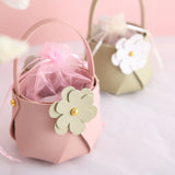 Load image into Gallery viewer, Flower Leather Party Favor Bags Pack 20 (8.5x8.5x15cm)