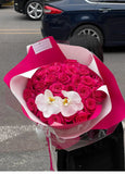 Load image into Gallery viewer, Black Pink Series Flower Bouquet Gift Packaging Paper
